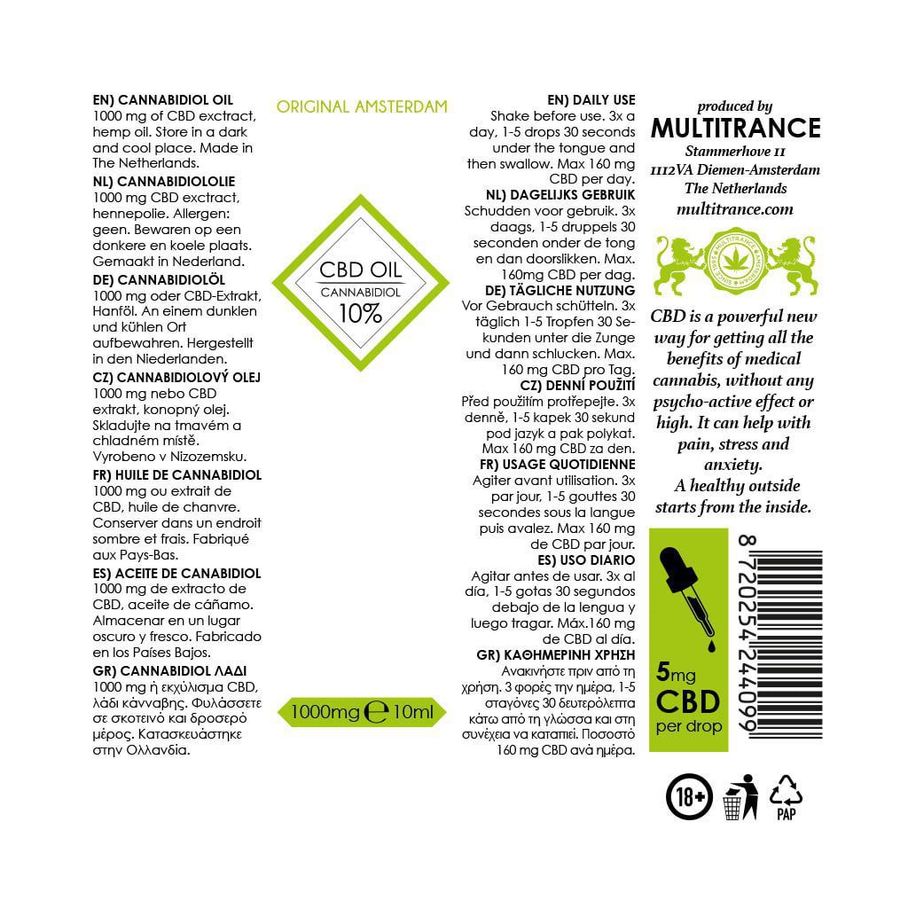 Олія 10% CBD Multitrance